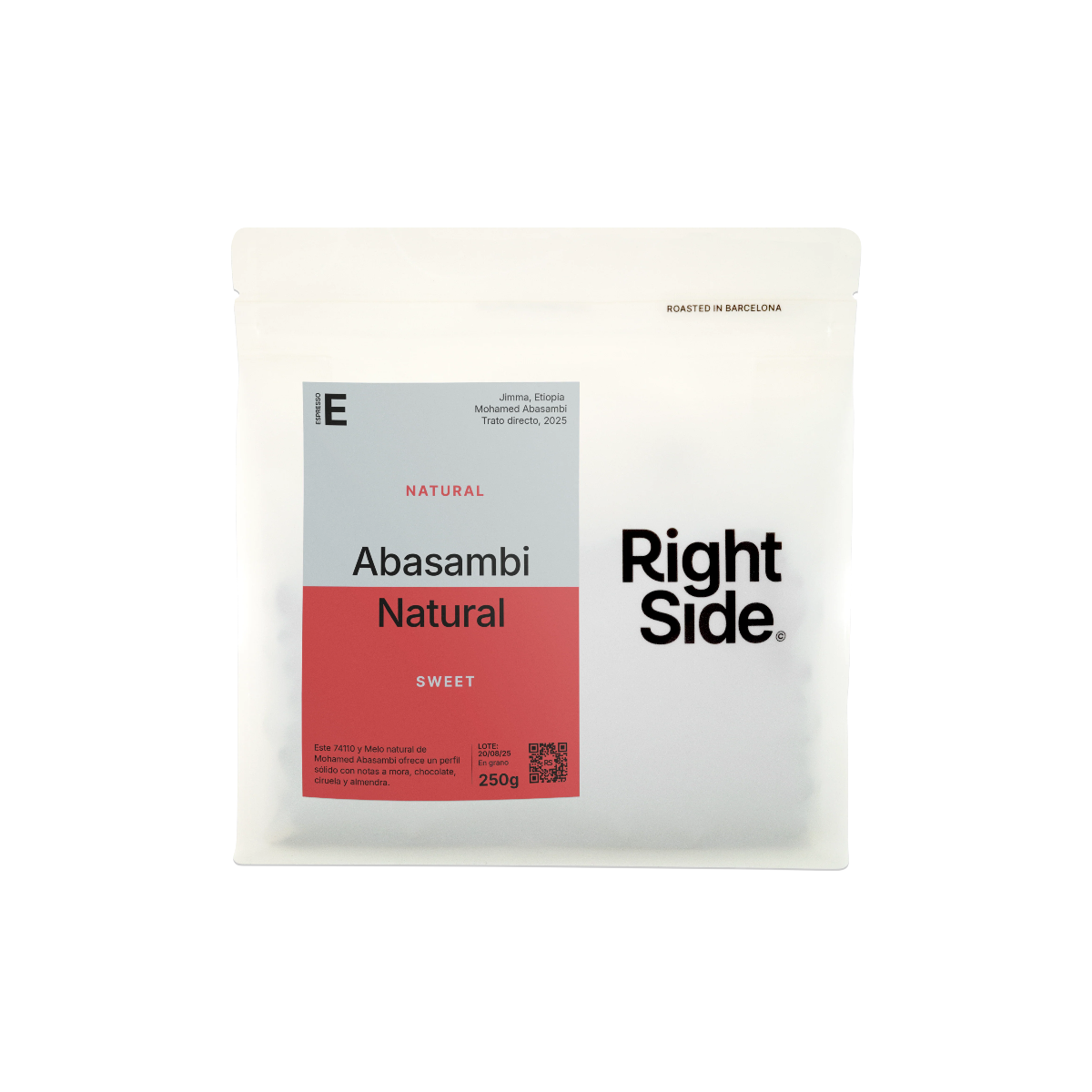 Abasambi Natural Espresso - Right Side Coffee